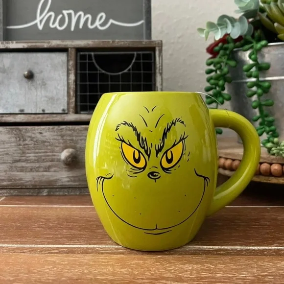 New Dr Suess Grinch Ceramic Naughty & Nice Mug - Picture 2 of 3